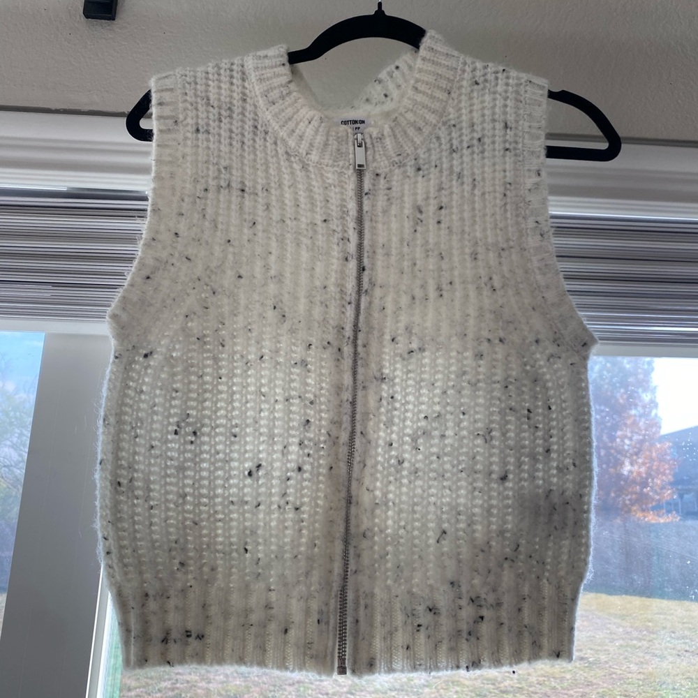 Cotton On Zip-Up Vest : XS